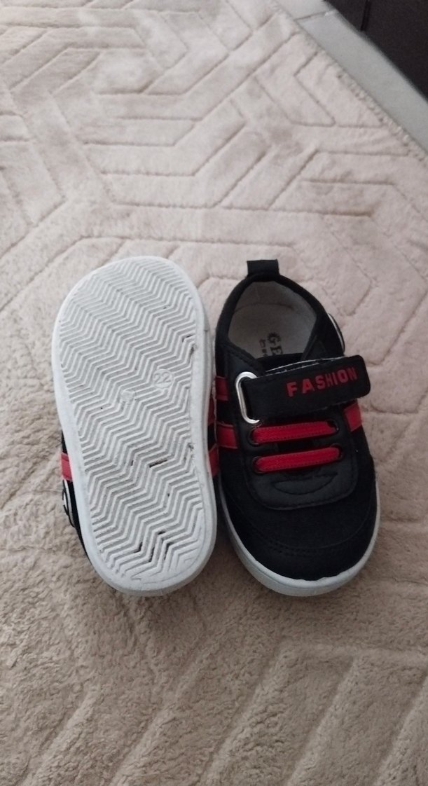 Kırmızı Erkek Çocuk Spor Ayakkabısı Velcro - Görsel 2