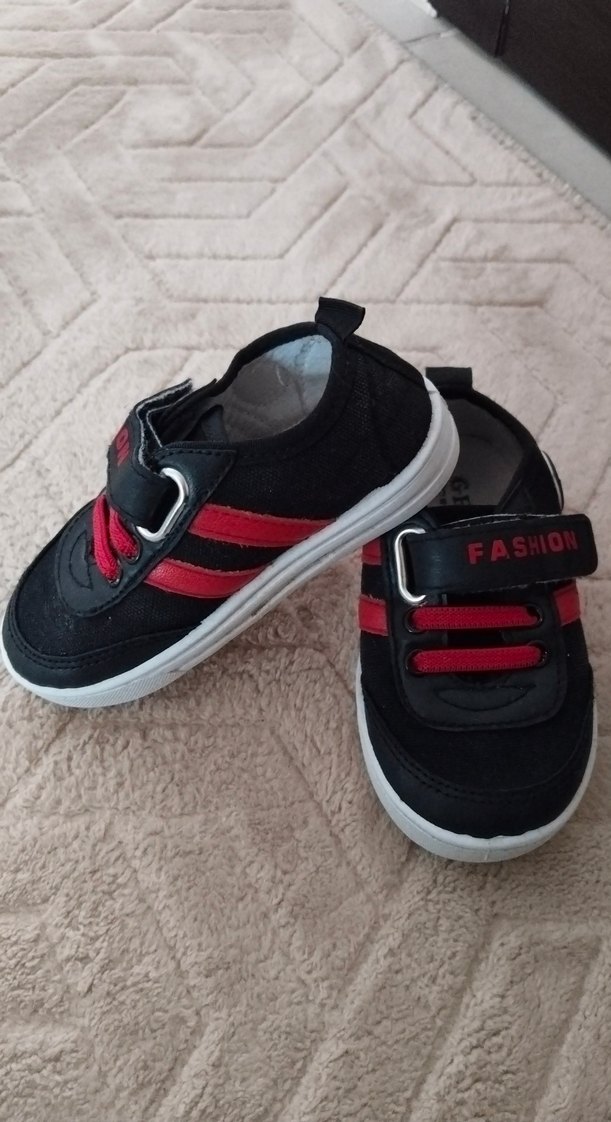 Kırmızı Erkek Çocuk Spor Ayakkabısı Velcro - Görsel 3