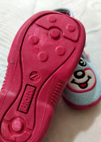 Renkli Nakışlı Kız Çocuk Sıcak Terlik - Görsel 3