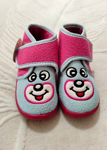 Renkli Nakışlı Kız Çocuk Sıcak Terlik - Görsel 4