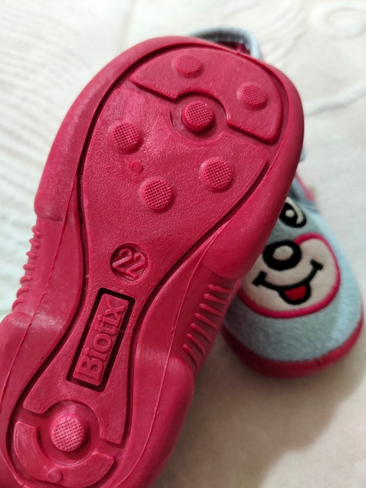 Renkli Nakışlı Kız Çocuk Sıcak Terlik - Görsel 3