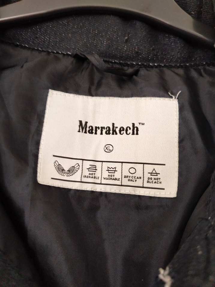 Düğmeli Siyah Denim Erkek Yelek - Görsel 3