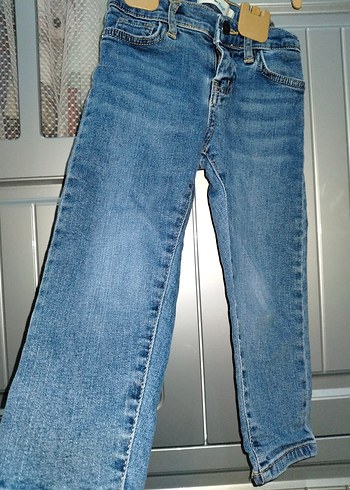 Erkek Çocuk Mavi Slim Fit Denim Pantolon - Görsel 2