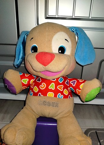 Renkli Eğitici Peluş Köpek Oyuncak - Görsel 2