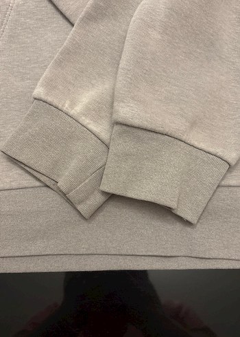 11-12 Yaş Beden Gri Kapüşonlu Baskılı Erkek Sweatshirt
