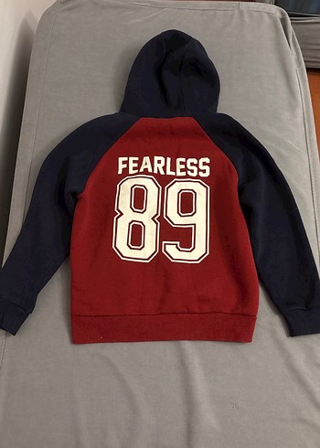 Koton Kids Koyu Kırmızı Kapüşonlu Erkek Sweatshirt