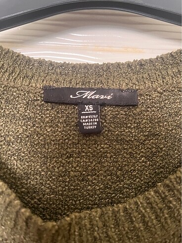 xs Beden Mavi Jeans Haki Oversize Kazak
