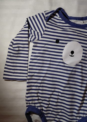 Uzun Kollu Mavi Bebek Body - Görsel 2