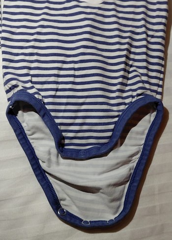 Uzun Kollu Mavi Bebek Body - Görsel 3