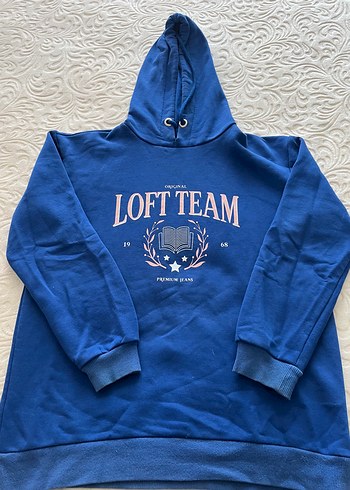 Diğer Kadın Mavi Kapüşonlu Sweatshirt - LOFTTEAM