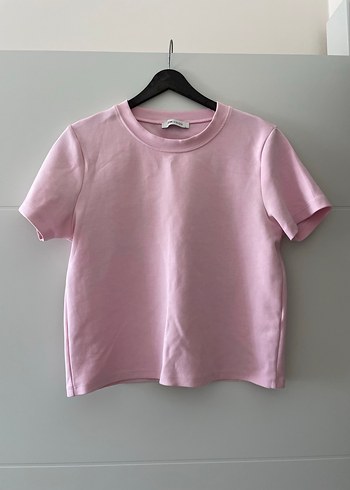 Pembe Kadın Kısa Kollu Tişört