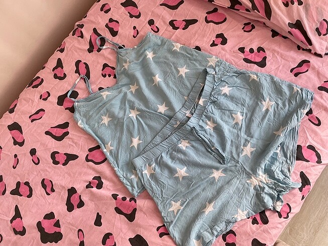42 Beden mavi Renk Kadın pijama takımı