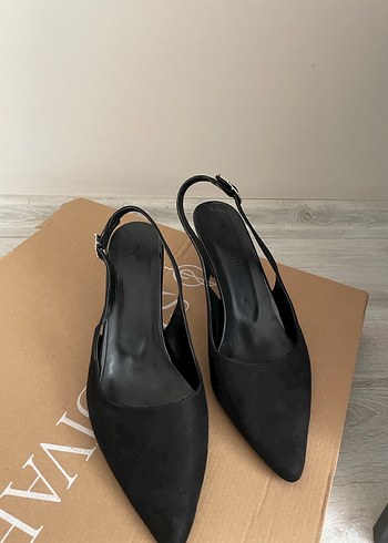Siyah süet Kadın Stiletto
