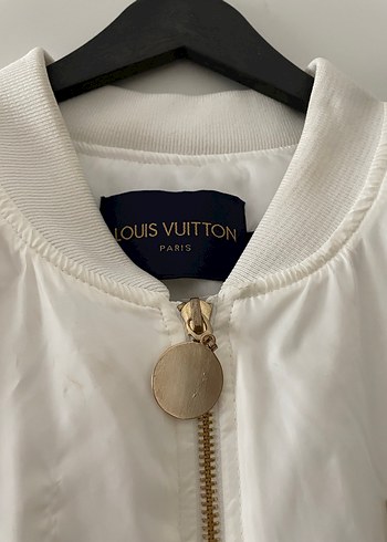 Beyaz Fermuarlı Kadın Ceket - Görsel 3