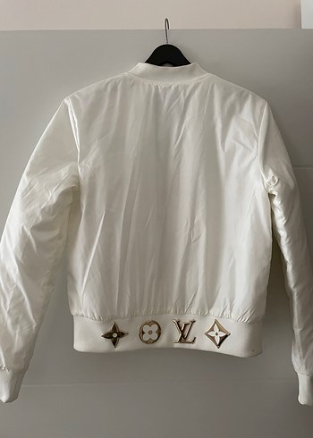 Beyaz Fermuarlı Kadın Ceket - Görsel 5