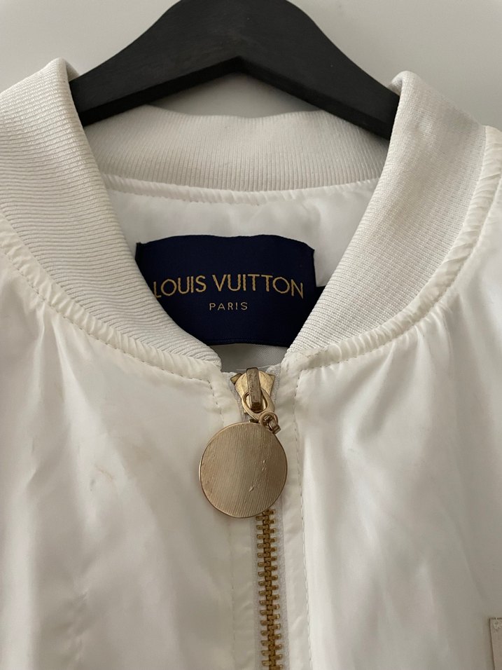 Beyaz Fermuarlı Kadın Ceket - Görsel 3