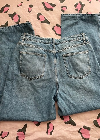 Kadın geniş paça  jean - Görsel 3