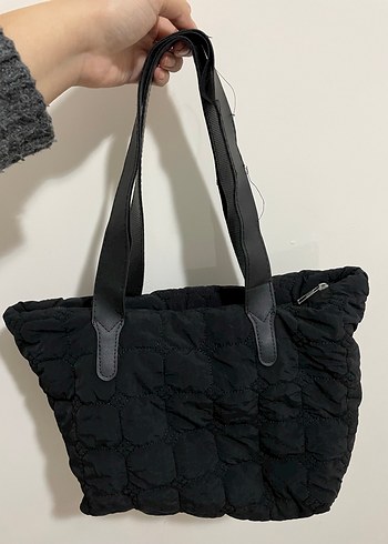 Siyah Kadın Fermuarlı Günlük Çanta - Görsel 3