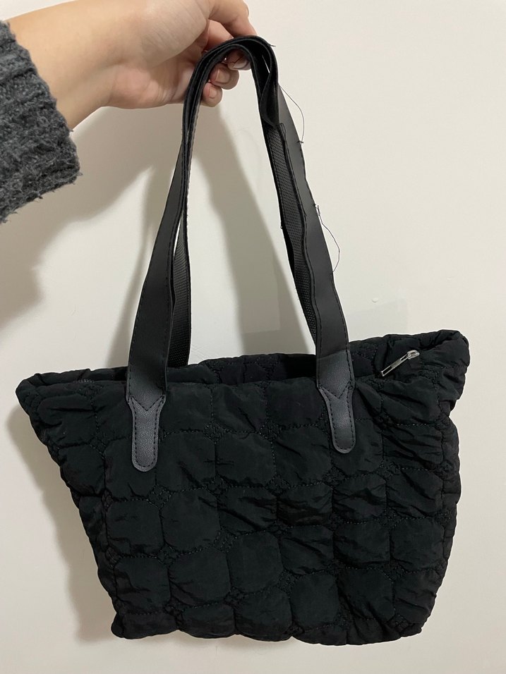 Siyah Kadın Fermuarlı Günlük Çanta - Görsel 3