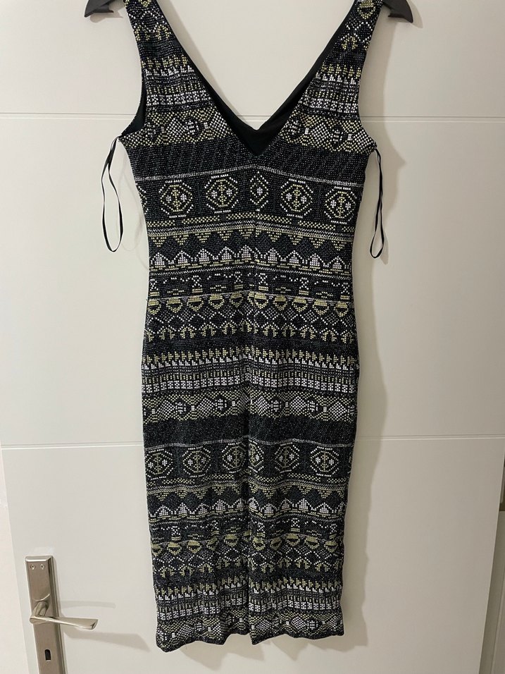 Kadın simli elbise - Görsel 4