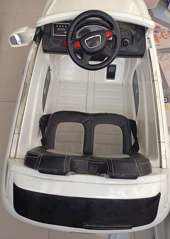 Beyaz ve Gri Elektrikli Çocuk Araba - Görsel 3