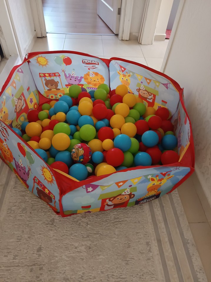 Pilsan Renkli Çocuk Oyun Matı ve Top Havuzu - Görsel 2