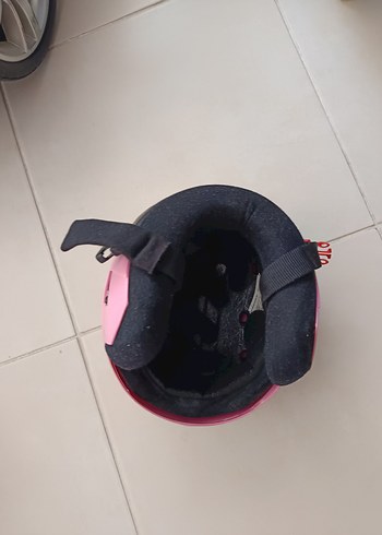 Parlak Pembe sağlam kız Bisiklet, paten Kaskı - Görsel 3