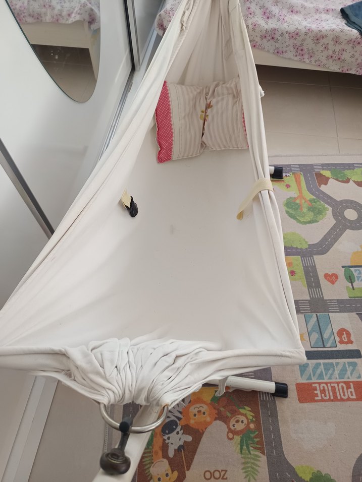 Beyaz Bebek Hamak Beşiği - PAŞA HAMAĞI - Görsel 2