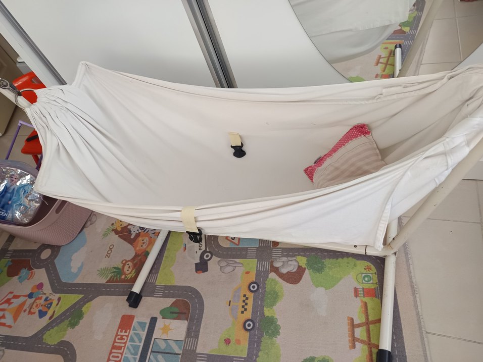 Beyaz Bebek Hamak Beşiği - PAŞA HAMAĞI - Görsel 3