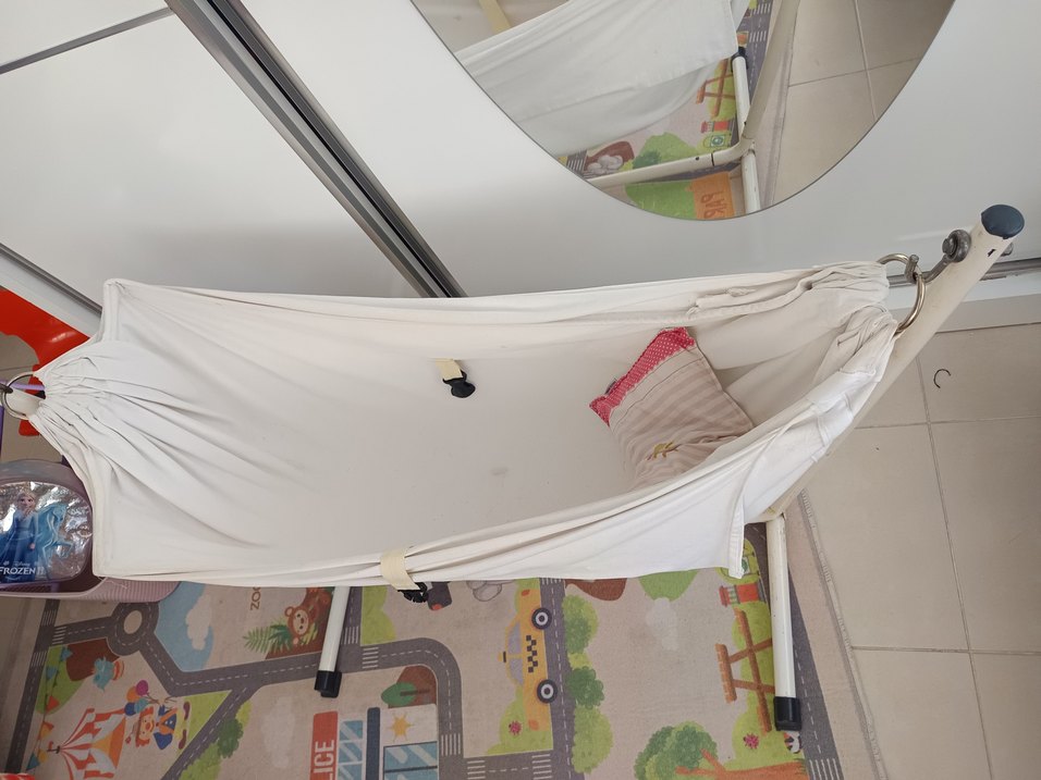 Beyaz Bebek Hamak Beşiği - PAŞA HAMAĞI - Görsel 4