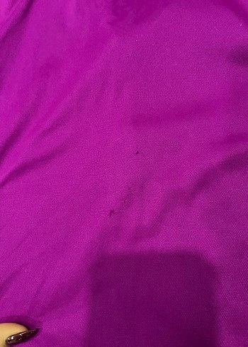 Mor Düğmeli Polo Yaka Kısa Kollu Spor Tişört - Görsel 4