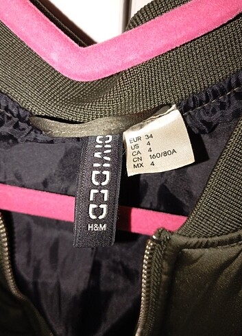xs Beden haki Renk H&M bomber ceket