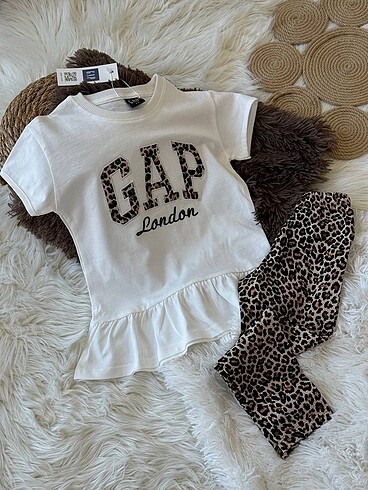 Gap GAP leopar desen taytlı ikili takım