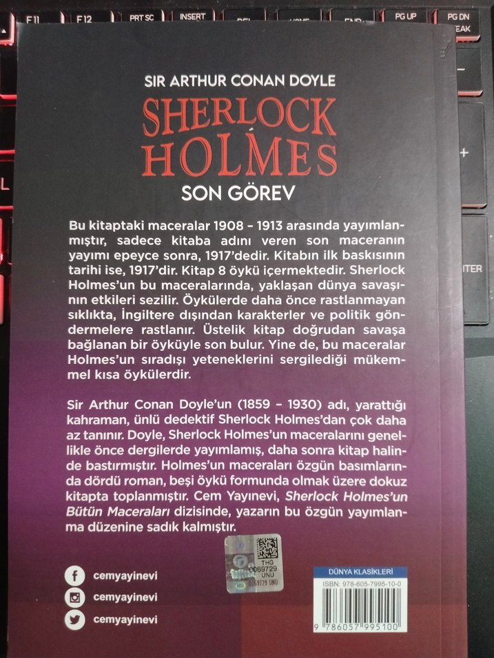 Sherlock Holmes Son Görev - Sir Arthur Conan Doyle - Görsel 2