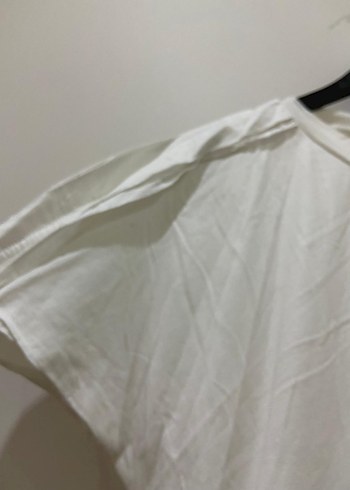 IPEKYOL Beyaz Düğmeli Hamile Tişörtü - Görsel 5