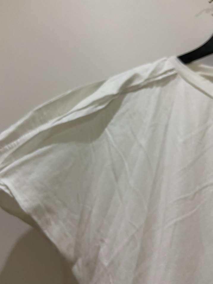 IPEKYOL Beyaz Düğmeli Hamile Tişörtü - Görsel 5