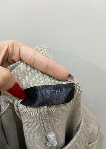 Bej Örgü Detaylı Bol Kesim Keten Pantolon - Görsel 2