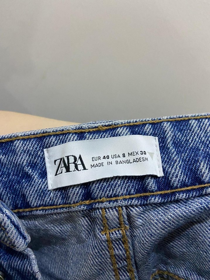 Düğmeli Mini Mavi Kadın Kot Şort - Görsel 3