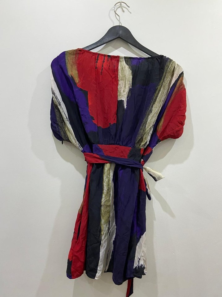 Çok Renkli Bohem otantik Kimono - Görsel 2