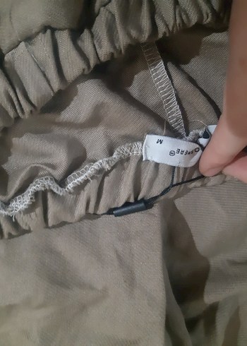 Kısa Bol Kesim Kahverengi Şort ve crop Hediyeli - Görsel 4