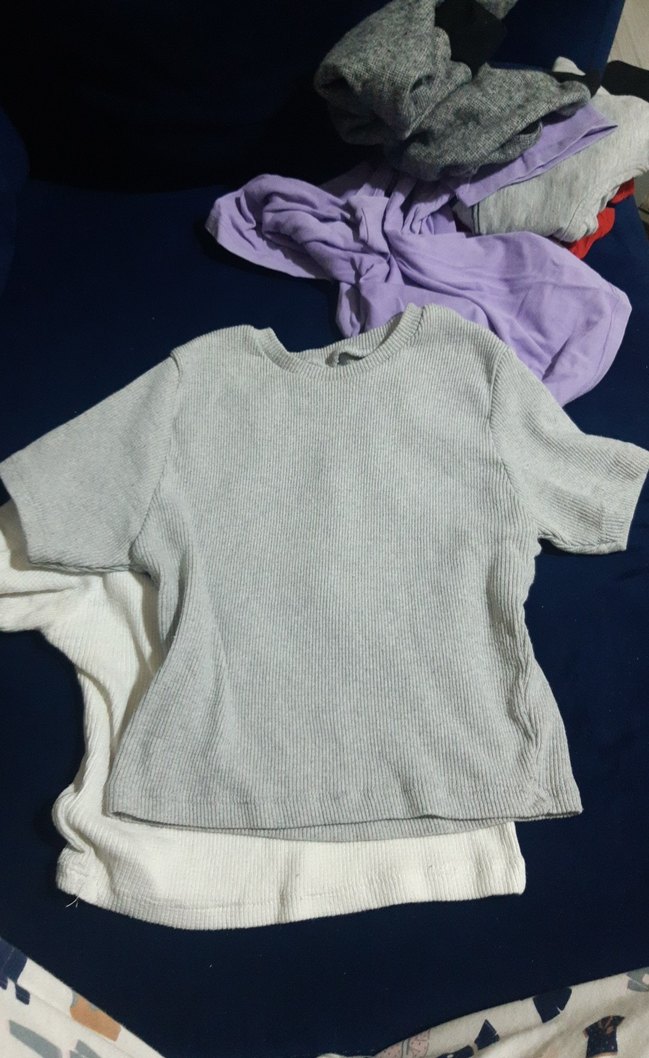 Gri Kadın crop sm beden - Görsel 2