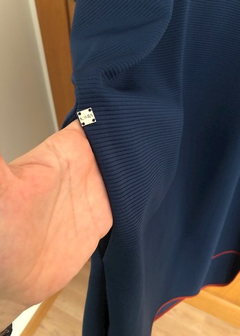 Kayra Mavi Kapüşonlu Uzun Kollu Sweatshirt