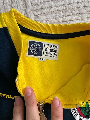 10 Yaş Beden Fenerbahçe fermuarlı sweatshirt