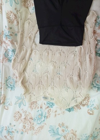 Beyaz Mini Örgü Üst - Görsel 4