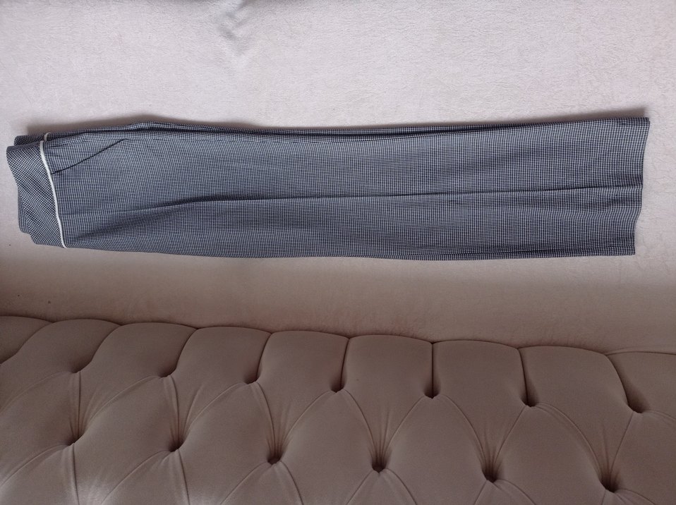 Gri Pilili Midi Kadın Kumaş Pantolon - Görsel 5