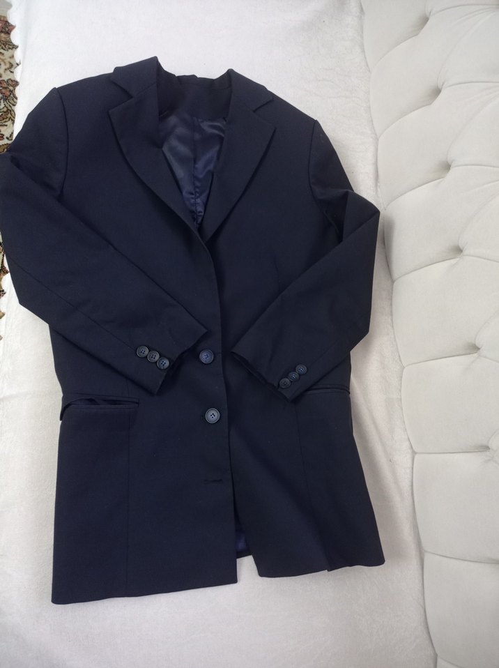 Lacivert Düğmeli Klasik Ceket - Görsel 2