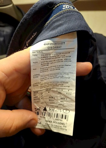 DS Damat Lacivert Takım Elbise (Ceket + Pantolon + Kravat) - Görsel 3