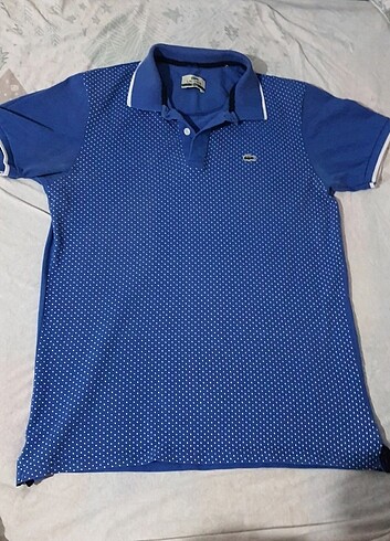 Lacoste Puantiyeli Mavi Polo Yaka Tshirt - Görsel 3