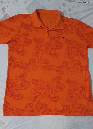 ETRO Turuncu Desenli Polo Yaka Tshirt - Görsel 3