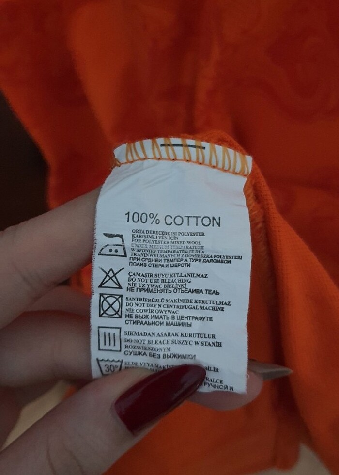 ETRO Turuncu Desenli Polo Yaka Tshirt - Görsel 4